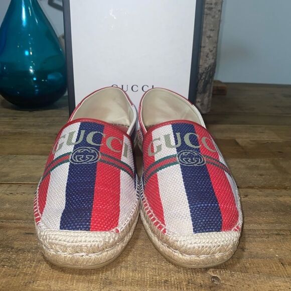 Gucci Logo Canvas Espadrilles - Picture 10 of 11